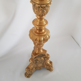 Large Neo-Baroque Church Candelabra - 63cm -  Low Countries, c. 1880