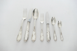 Maison Tilquin - Silver Plated Louis XV Cutlery Set - 91-piece/12-pax. - Belgium, c. 1950