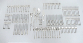 Wiskemann, Brussel - Silver Plated Cutlery Set - N. 7 "Louis XIV" & N. 20 "Louis XVI"- 129-piece/12-pax. - Belgium, 1930-1960