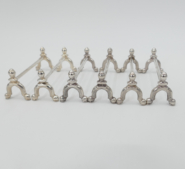 Set of 6 Wiskemann Silver-Plated Knife Rests – Neoclassical Style – Belgium, c.1935