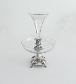 Antique Silver Plated Fruit and Flower Stand - c. 1880 - Napoleon III-style - Adolphe Boulenger - Paris, c. 1880