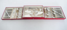 Orfevrerie Wiskemann - Silver Plated Cutlery Caneen - Empire-style - 90-piece/12-pax. - Belgium, 1924-1950