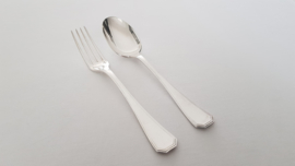 Christofle - Set of 6 Art Deco dinner forks and spoons - model America - Frankrijk, 1935-1983