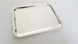 Christofle - Silver-plated Serving tray  with engravings - Prelude - Rectangular- 35x27cm