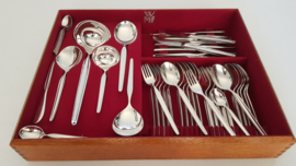 WMF - Silver plated Mid Century cutlery - Zurich collection - 54-piece/6-pax. - Design Kurt Mayer - Germany, 1960's
