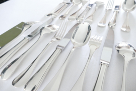Silver Plated Cutlery Set - 18 piece/6 -pax. - Christofle - Fidelio - France, 1983-present