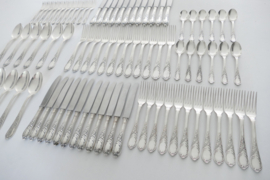 Silver Plated Cutlery Canteen - 84-piece/12-pax. - Louis XV/Rococo-style