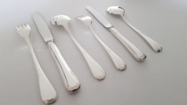 Silver plated cutlery in the Arabesque pattern- 6-pax/42-pieces - Gero Zilvium 100 - the Netherlands, late 1960's