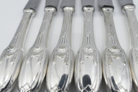 Christofle - Delafosse - Set of 6 antique dessert knives - France, 1907-1914