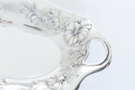 Silver Plated Art Nouveau serving basket - Wiskemann, Brussels, c. 1910