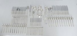 Gero, Gerritsen Zeist - Silver Plated Art Deco Cutlery Canteen - series 56 "Nordique" - 97-piece/12-pax. - the Netherlands, 1952-1958