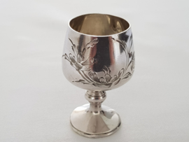 Russian Silver miniature cup - .875 silver - Ivan Sergeyevich Lebedkin - Tsarist Russia, 1898-1908