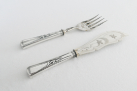 A Jugendstil set of Silver-plated Servers - Germany or Austria, c. 1905