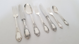 Silver Plated Cutlery Canteen - 84-piece/12-pax. - Louis XV/Rococo - Solingen, Germany c.1930's-1950's