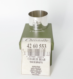 Christofle "Charlie Bear" Napkin Ring - boxed and unused