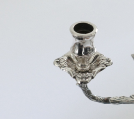 A Silver Plated 5-Lights Romantic Candelabra - Valenti, Spain - c. 1960