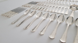 Bruno Wiskemann - Silver-plated cutlery set -12 pax/83-piece -  Chippendale series - Belgium, period 1930's-1960's