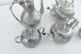A Silver Plated 5-piece Tea- and Coffee Service by James Dixon & Sons - Sheffield, c. 1900