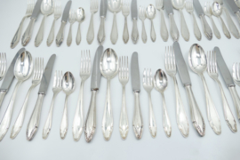 Jäger Solingen - Silver Plated Cutlery Canteen  - 83-piece/12-pax. - Germany, 1937-1950