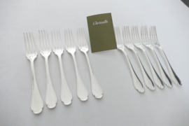 Christofle - Pompadour - Set of 10 Fish forks