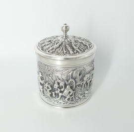 Nostalgic Old-Dutch Tea Caddy - H.Hooikaas for Douwe Egberts - the Netherlands, 1960s