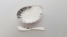 Ercuis, France - Silverplated Butter Dish - Coquille - Horizon collection