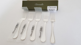 Christofle - A set of 5 silver plated Salad forks - Albi