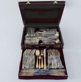Solingen - 72-delig compleet bestek in Rococo/Louis XV stijl - 24 karaats goud verguld