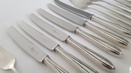 Silver plated cutlery in pattern P3 - Keltum, v. Kempen & Begeer - 6 pax./40-pieces - Netherlands, c. 1950