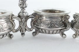 Silver Salt and Pepper Bowls- .800 silver - Wilhelm Binder, Germany - circa 1900.