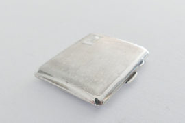 Sterling silver cigarette case - .925 silver - Frederick Field, Birmingham - 1939