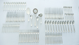 Orfevrerie Otto Wiskemann - Silver-plated Art Deco Cutlery Caneen - 101-piece/12-pax. - Belgium, 1940-1960