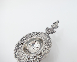 Silver Plated Dutch Tea Strainer - H.Hooikaas - 1960s