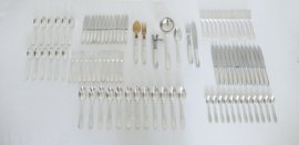 Orfevrerie J. Brille - Silver Plated Art Deco Cutlery Canteen - 91-piece/12-pax. - France, 1920-1930