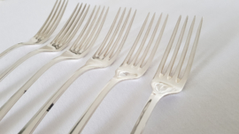 Christofle - Antique silver-plated cutlery set - Baguette pattern (Fidelio) - 26-piece/6 pax - France, period 1860-1884