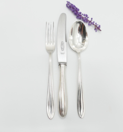 Silver Plated Dessert Cutlery - P3 Chantal - 18-piece/6-pax. - Keltum , van Kempen & Begeer