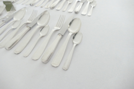 Christofle - Art Deco Silver Plated Cutlery Set - 47-piece/12-pax. - Alfenide - 1930's
