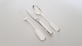 Robbe & Berking - Silver plated Dinner Place Setting (Spoon + Knife + Fork) - Alt Spaten