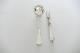 Antieke Franse bestekcassette - model Baguette - 38-delig/12-persoons - model Baguette - Société Française d'Alliage de Métaux