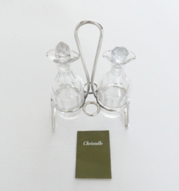 Christofle - Silver plated Oil and Vinegar set - modern design - France, c. 1960