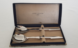 Silver Plated Salad Cutlery - Gero "Fascination" - design by Dick Simonis - The Netherlands, 1960