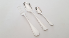 Christofle - Silver plated Art Deco Diner Cutlery - Boreal collection - 36-piece/12-pax.  - France, c. 1935-1983