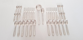 Ercuis - Silver plated Art Deco Cutlery - Carthage collection - 38-piece/12-pax. - France, 1925-1940