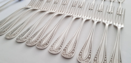 Antique Silver Plated Cutlery set in Empire style - 49 pieces - likely René Coutin, France 1878-1880