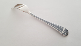 Christofle - Silver plated Dinner fork - Talisman - Rare Laque de Chine piece