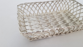 Silver Plated woven Bread basket