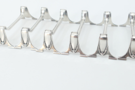 Set van 6 verzilverde Neoklassieke messenleggers - Orfevrerie 'd Art Miele & Co.- België, 1900-1914