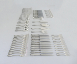Orfevrerie Wiskemann - Silver Plated Cutlery Caneen - Empire-style - 90-piece/12-pax. - Belgium, 1924-1950