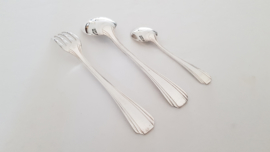 Christofle - Silver plated Art Deco Diner Cutlery - Boreal collection - 36-piece/12-pax.  - France, c. 1935-1983