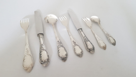 Silver Plated Cutlery Canteen - 84-piece/12-pax. - Louis XV/Rococo - Solingen, Germany c.1930's-1950's